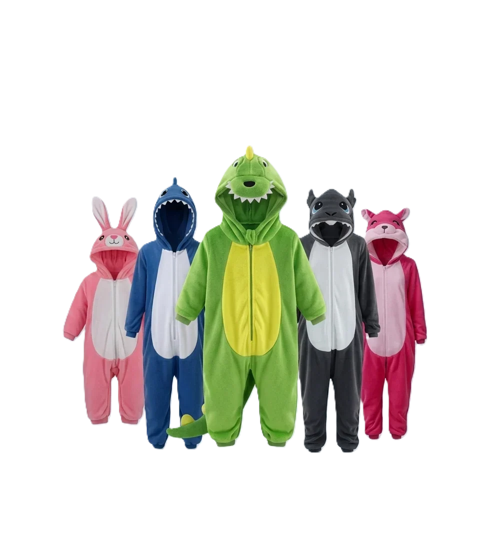 All 5 characters group photo